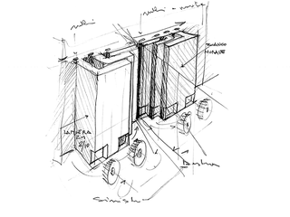 Opera sinistra e opera destra, Drawing of the project