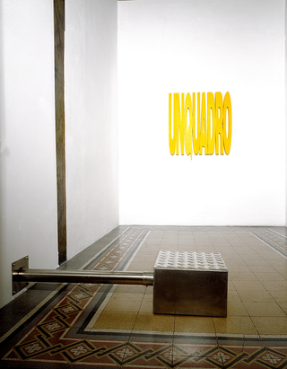 Visita guidata, Installazione alla galleria La Nuova Pesa, Roma, 1994 (galleria 1)