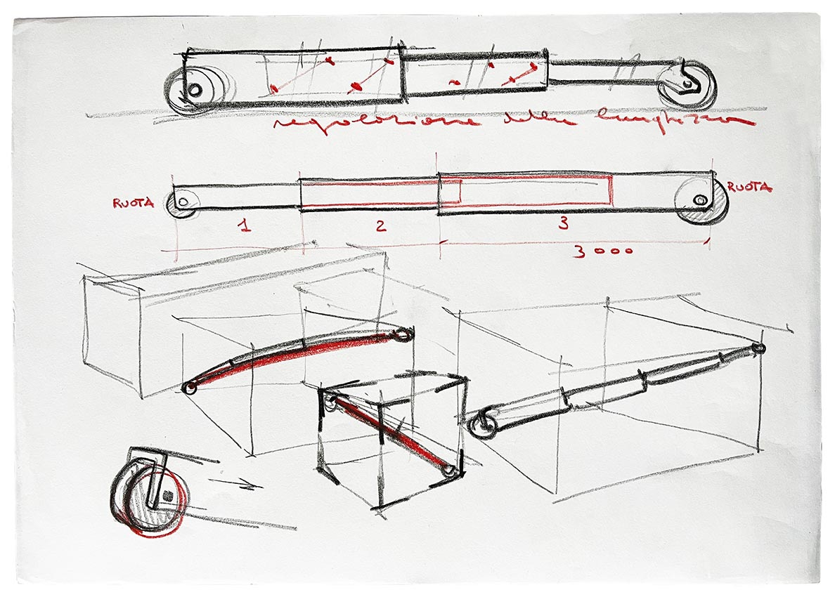 Disegno progettuale per "telescopico"